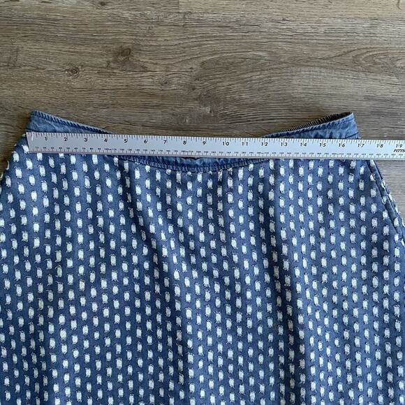 Lane Bryant Skirt Size 16 Blue A-line Embroidered Tassel Ruffle Boho - Picture 6 of 8